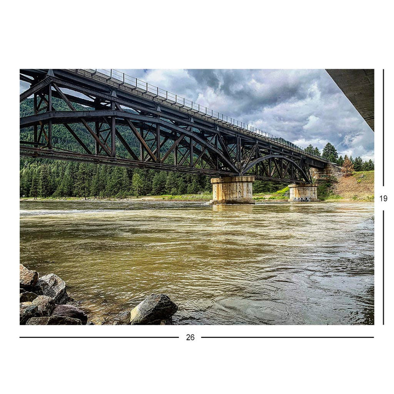 Water Temperature Site 12354700 Clark Fork near Paradise Montana Jigsaw Puzzle