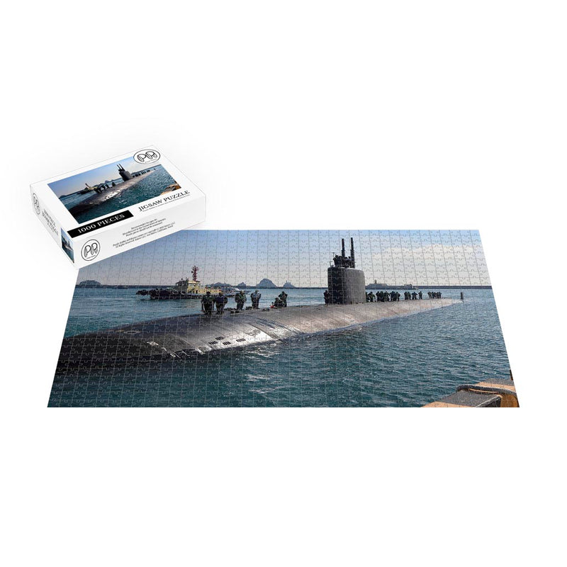 Fast-attack Submarine USS Springfield (SSN 761) Pulls Into Busan, Korea Jigsaw Puzzle