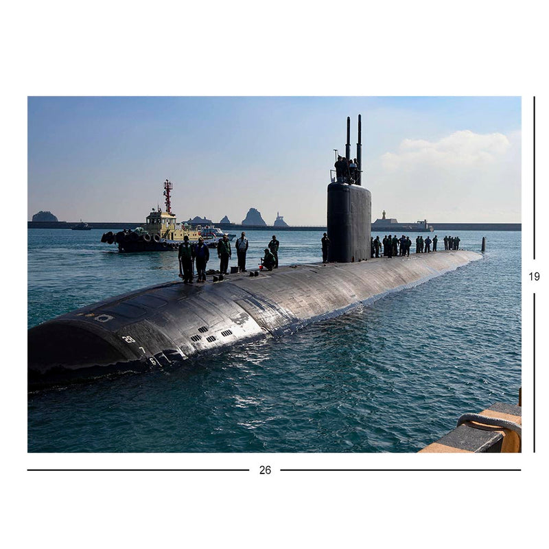 Fast-attack Submarine USS Springfield (SSN 761) Pulls Into Busan, Korea Jigsaw Puzzle