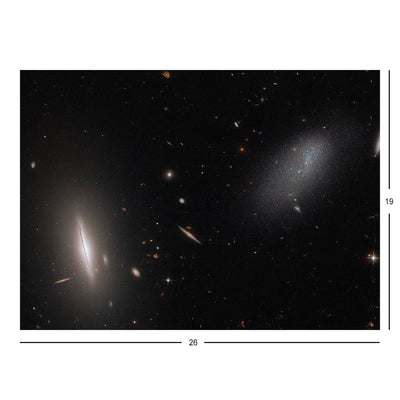 Hubble Telescope Image of Galaxies LEDA 48062 and UGC 8603. Jigsaw Puzzle