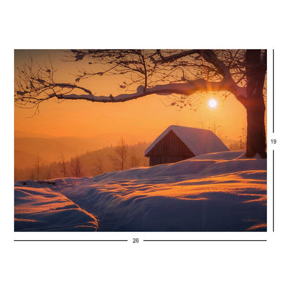 Winter Morning, Carpathian National Park, Ukraine Jigsaw Puzzle