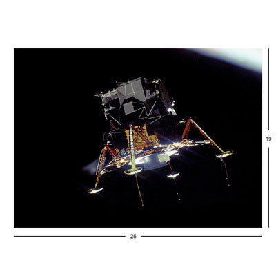 Apollo 11 Eagle Prepares to Land On The Moon Jigsaw Puzzle