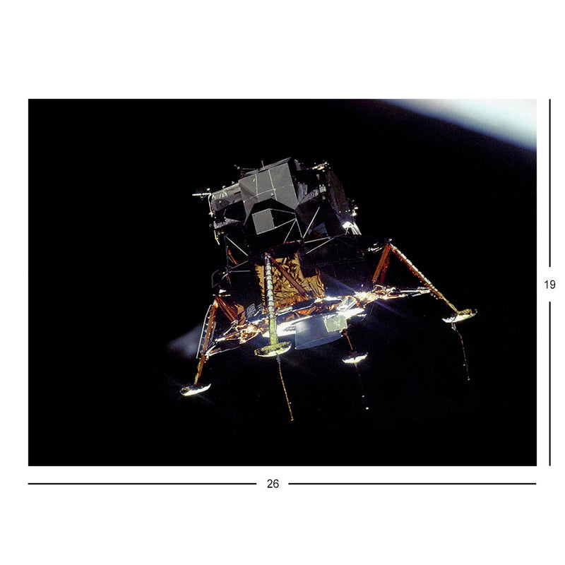 Apollo 11 Eagle Prepares to Land On The Moon Jigsaw Puzzle