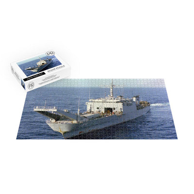 Tank Landing Ship USS Frederick (LST 1184) Underway Jigsaw Puzzle