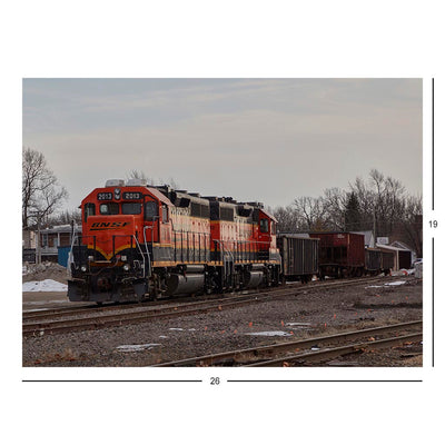 BNSF Diesel Locomotive 2013 Near Mendota Illinois Jigsaw Puzzle