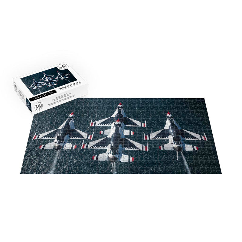 The Thunderbirds Take Part in the Pacific Airshow in Huntington Beach, CA Jigsaw Puzzle