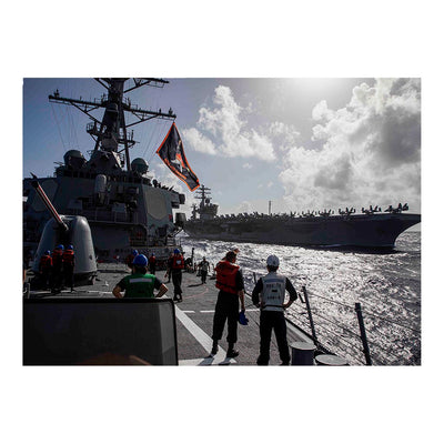 Guided Missile Destroyer USS Decatur (DDG 73) Practices Emergency Breakaway Jigsaw Puzzle
