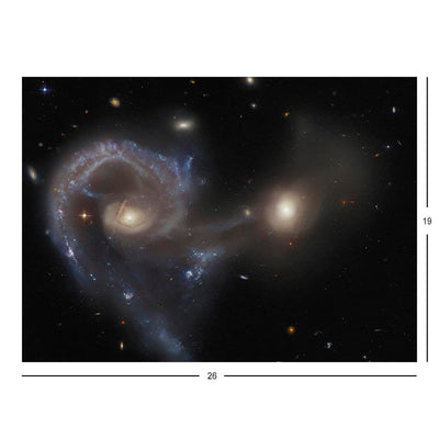 Hubble Telescope Image of Colliding Galaxies Arp 107 Jigsaw Puzzle