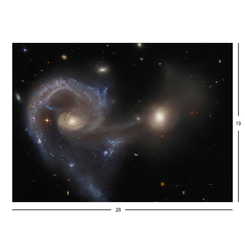 Hubble Telescope Image of Colliding Galaxies Arp 107 Jigsaw Puzzle