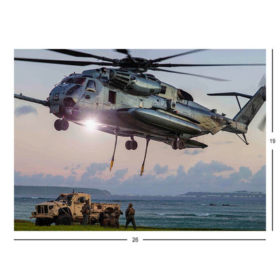 A Marine Corps CH-53E Super Stallion During Helicopter Support Team Training in Okinawa, Japan Jigsaw Puzzle