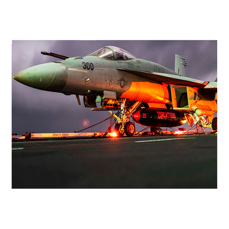 VFA-31 F/A-18E Super Hornet Chained To Aircraft Carrier USS Gerald R. Ford Jigsaw Puzzle