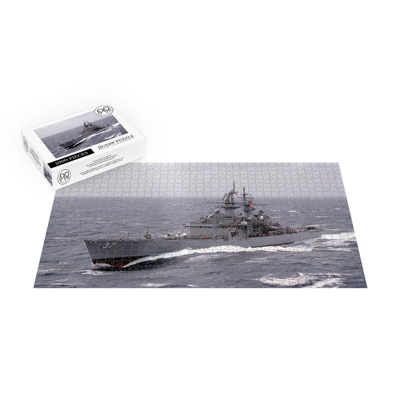 Nuclear-powered Guided Missile Cruiser USS South Carolina (CGN-37) Transits The Atlantic Ocean Jigsaw Puzzle