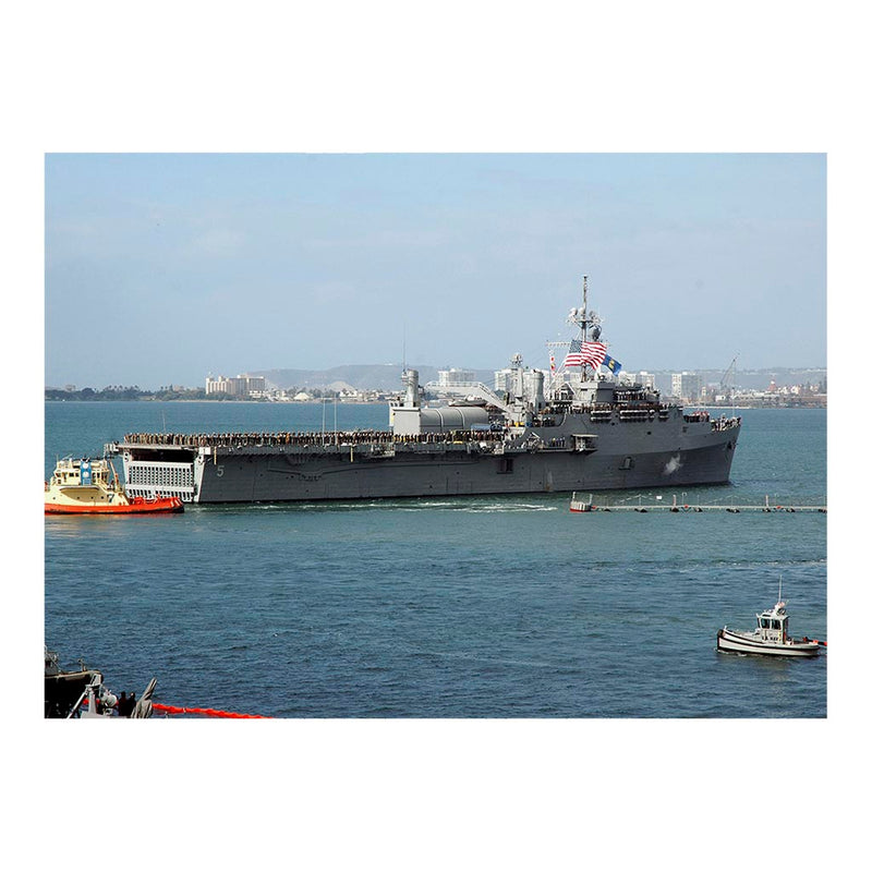 Amphibious Transport Dock USS Ogden (LPD 5) Departs San Diego For Deployment Jigsaw Puzzle