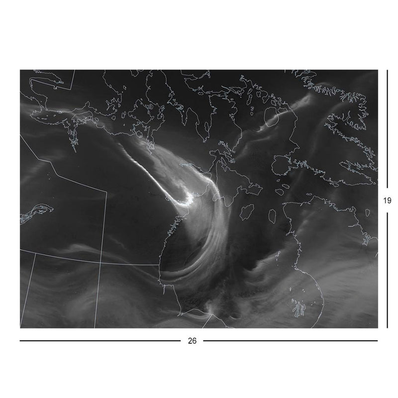 Suomi NPP Satellite Image of Vibrant Aurora Over Hudson Bay Jigsaw Puzzle