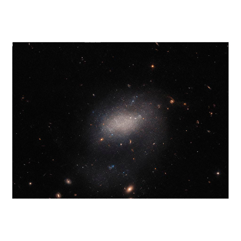 Hubble Telescope Image of the UGC 7983 with Asteriod Jigsaw Puzzle