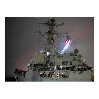 Guided-missile Destroyer USS Forrest Sherman (DDG 98) Returns To Naval Station Norfolk Jigsaw Puzzle