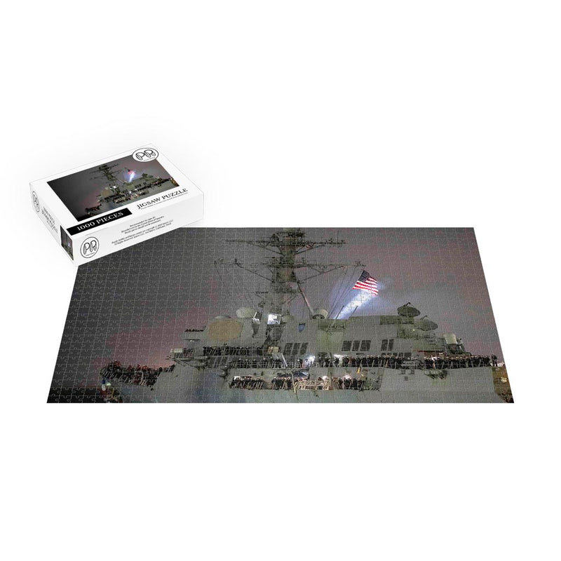Guided-missile Destroyer USS Forrest Sherman (DDG 98) Returns To Naval Station Norfolk Jigsaw Puzzle