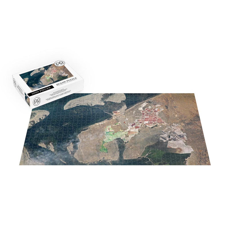 ISS Photograph of Laguna Ojo de Liebre, Baja Peninsula Jigsaw Puzzle