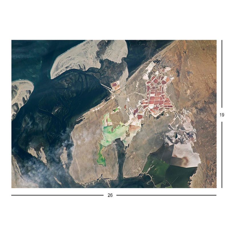 ISS Photograph of Laguna Ojo de Liebre, Baja Peninsula Jigsaw Puzzle