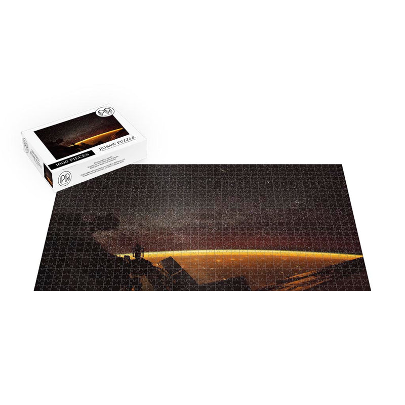 ISS Photograph of Earth Airglow and Milky Way Jigsaw Puzzle
