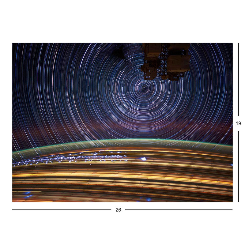 ISS Photograph of Stars in Motion From Earth Orbit Jigsaw Puzzle