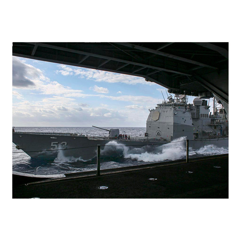 USS Mobile Bay Guided Missile Cruiser Close Up Jigsaw Puzzle