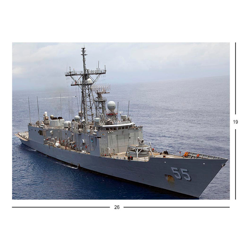 Guided-missile Frigate USS Elrod (FFG 55) At Sea Jigsaw Puzzle