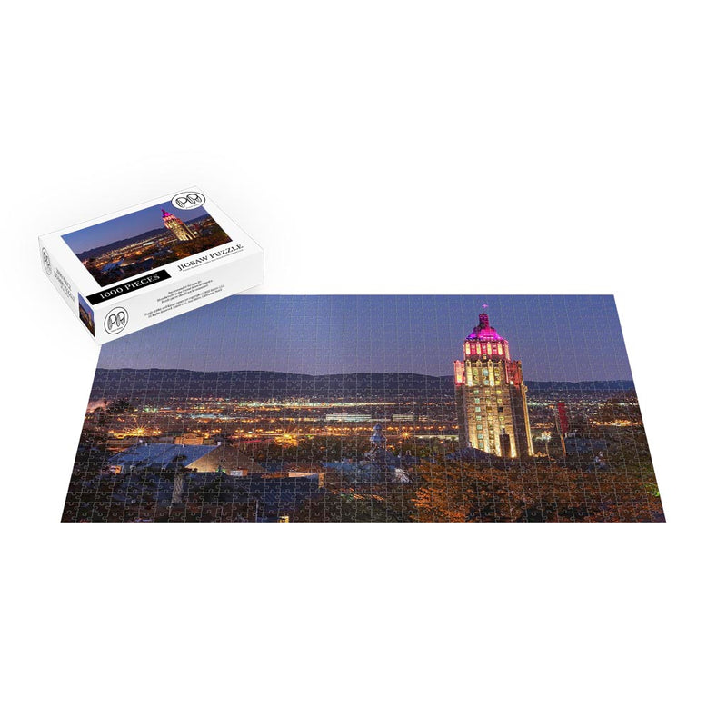 Edifice Price At Night, Quebec City, Canada Jigsaw Puzzle
