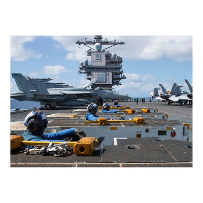 Aircraft Carrier USS Gerald R. Ford (CVN 78) Flight Deck Jigsaw Puzzle