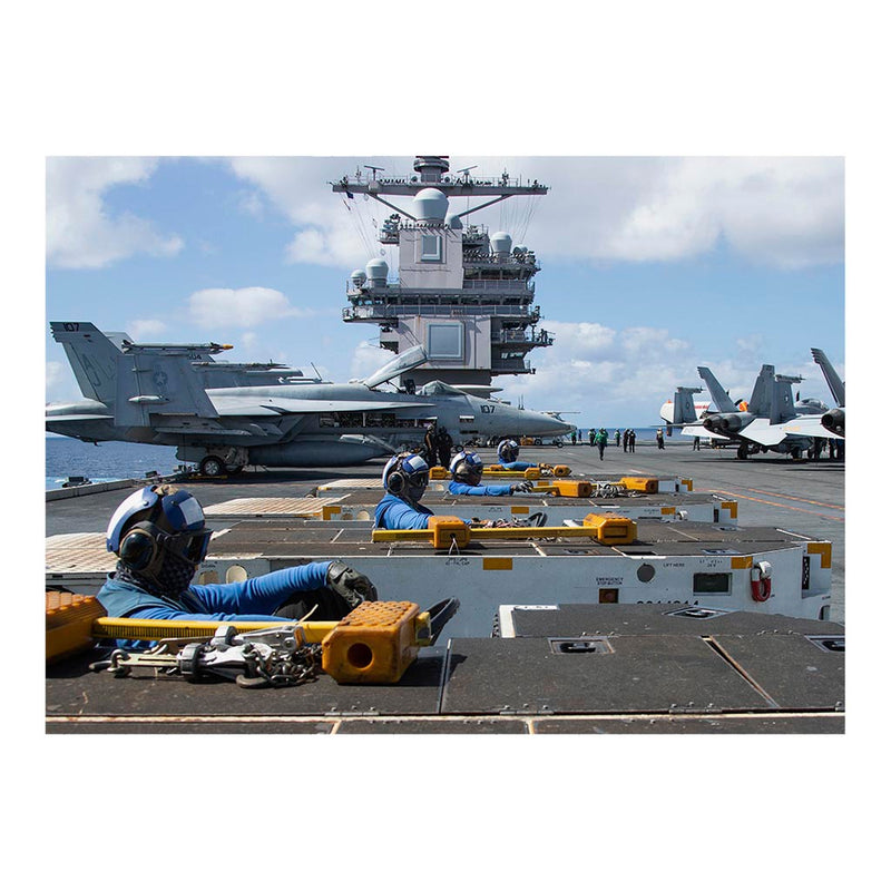 Aircraft Carrier USS Gerald R. Ford (CVN 78) Flight Deck Jigsaw Puzzle