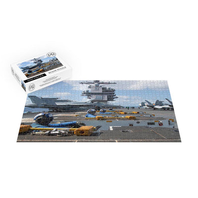 Aircraft Carrier USS Gerald R. Ford (CVN 78) Flight Deck Jigsaw Puzzle