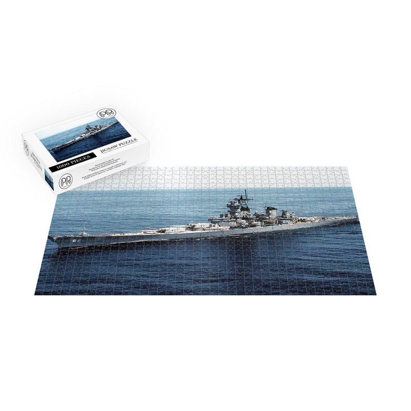 Battleship USS New Jersey (BB-62) Underway Jigsaw Puzzle