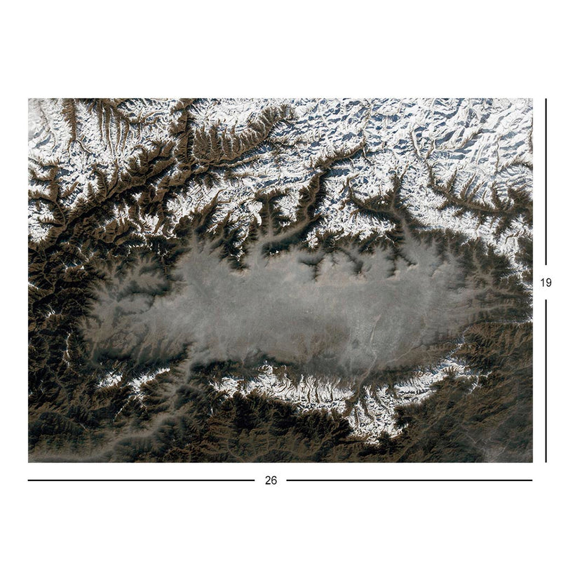 ISS Photograph of Smog in The Himalayas Jigsaw Puzzle