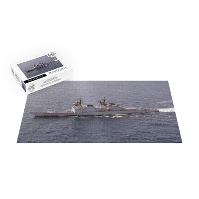 Destroyer USS Hayler (DD 997) En Route To New York City for Fleet Week'89 Jigsaw Puzzle