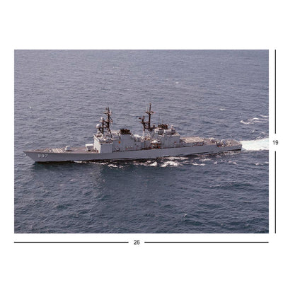 Destroyer USS Hayler (DD 997) En Route To New York City for Fleet Week'89 Jigsaw Puzzle