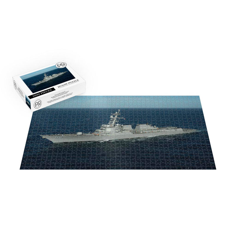 Guided-missile destroyer USS Delbert D. Black (DDG 119) Transits The Mediterranean Sea Jigsaw Puzzle