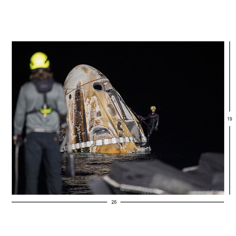 Crew Recovers SpaceX Crew Dragon Endurance Jigsaw Puzzle