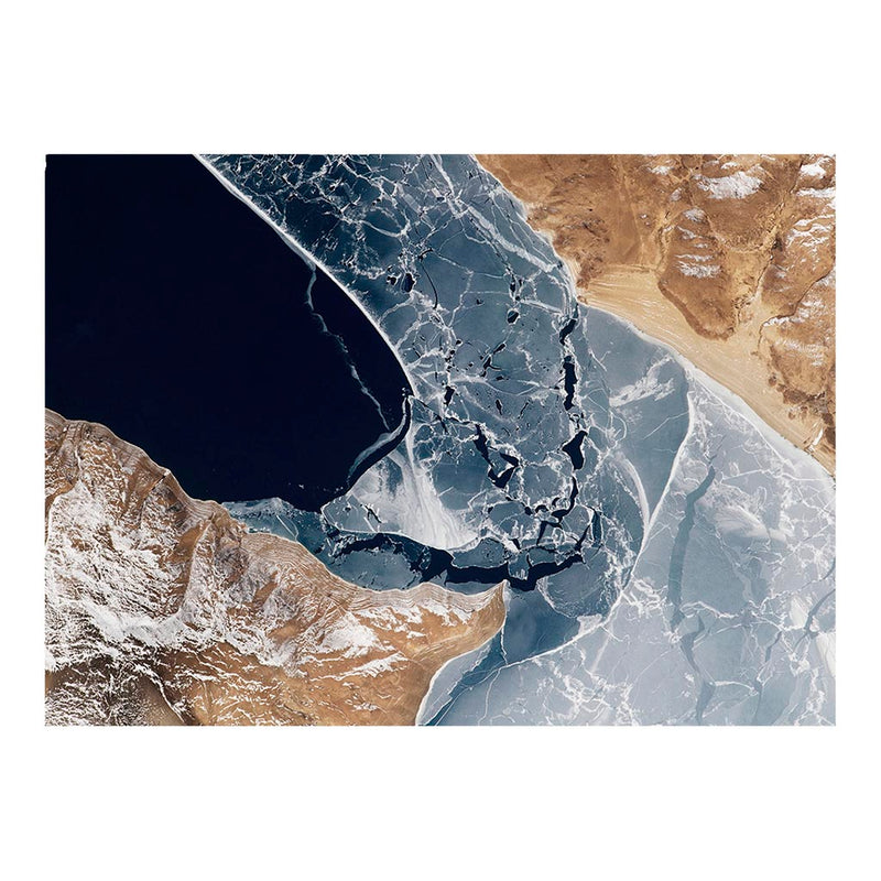 ISS Photograph of Icy Lake Paiku, Qinghai-Tibet Plateau Jigsaw Puzzle