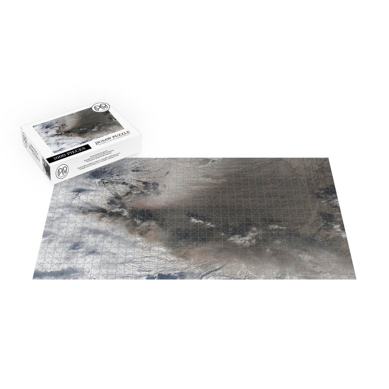 Landsat 8 Image of Eruptions on Kamchatka Peninsula Jigsaw Puzzle