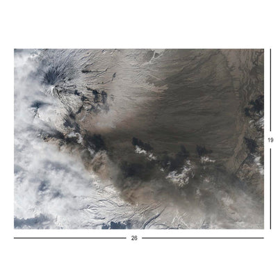 Landsat 8 Image of Eruptions on Kamchatka Peninsula Jigsaw Puzzle