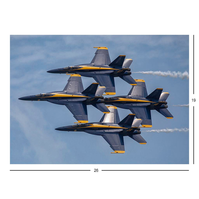 Blue Angels Perform At the 2023 Wings Over South Texas Airshow in Corpus Christi, TX Jigsaw Puzzle