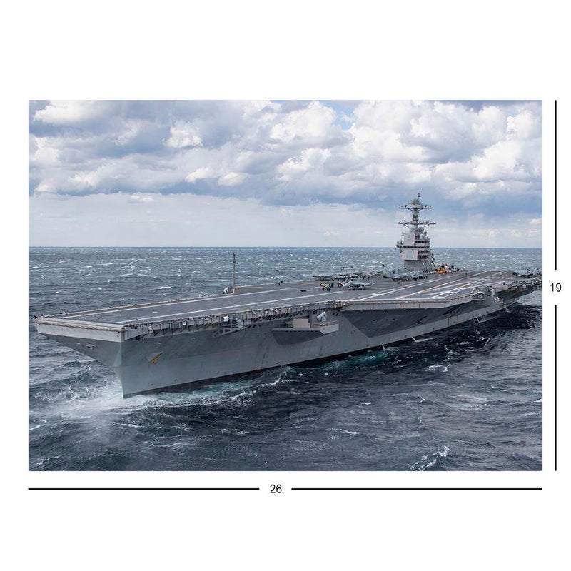 USS Gerald R Ford Aircraft Carrier Jigsaw Puzzle