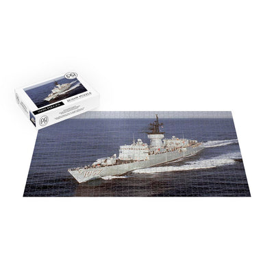 A Port Bow View Of Frigate USS Rathburne (FF 1057) Jigsaw Puzzle