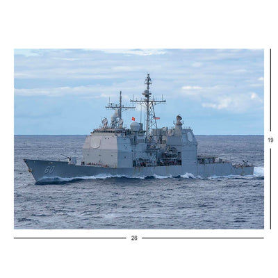 Guided-Missile Cruiser USS Normandy (CG 60) Replenishment At Sea Jigsaw Puzzle