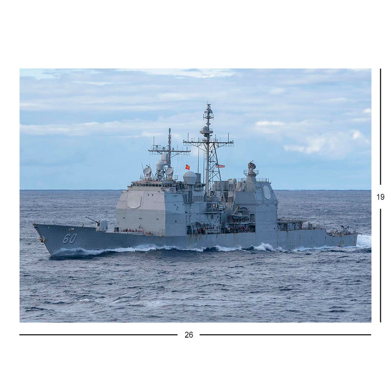Guided-Missile Cruiser USS Normandy (CG 60) Replenishment At Sea Jigsaw Puzzle