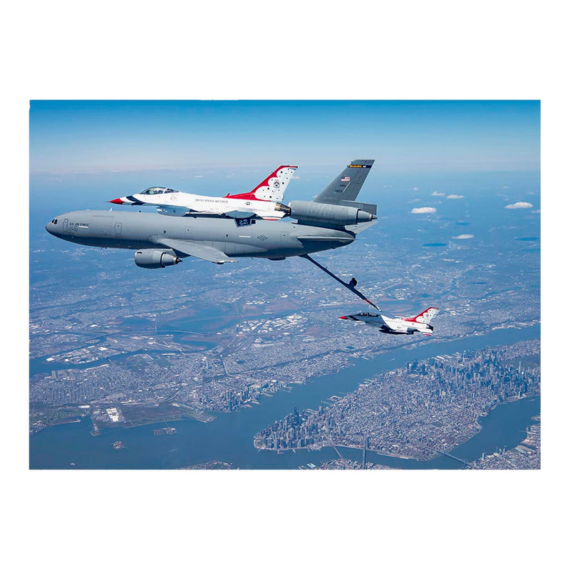 Thunderbirds Refuel Over New York City During America Strong Flyover Jigsaw Puzzle