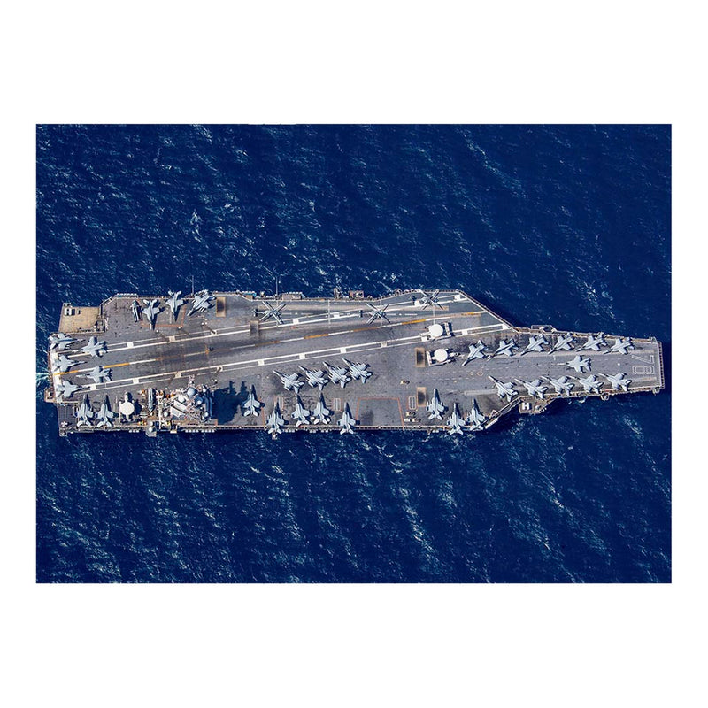 Aircraft Carrier USS Gerald R. Ford (CVN 78) Transits The Atlantic Ocean Jigsaw Puzzle