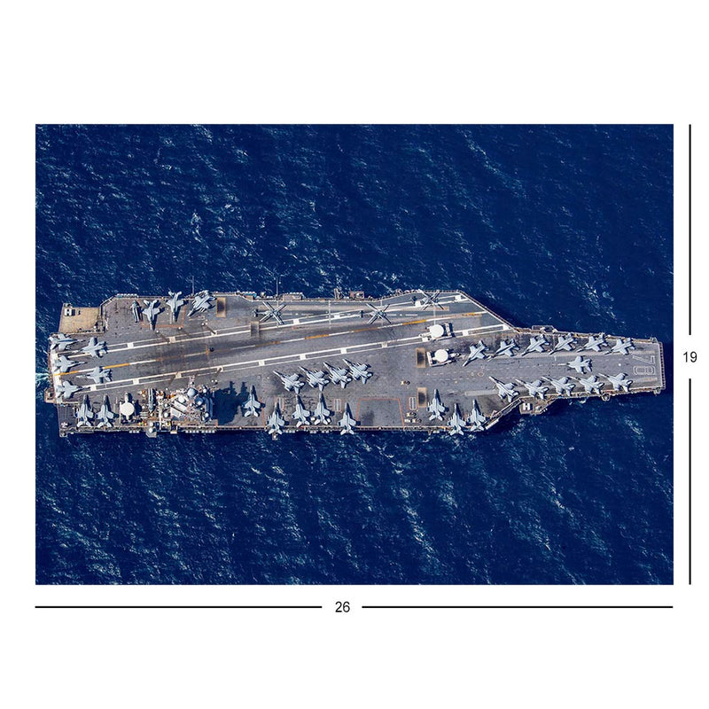 Aircraft Carrier USS Gerald R. Ford (CVN 78) Transits The Atlantic Ocean Jigsaw Puzzle