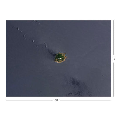 Landsat 8 Image of Saba, US Virgin Islands Jigsaw Puzzle