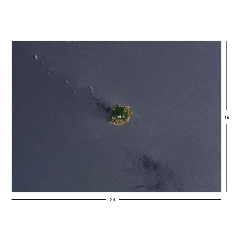 Landsat 8 Image of Saba, US Virgin Islands Jigsaw Puzzle